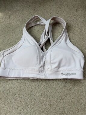 Yvette Light Pink Strappy Support Sports Bra